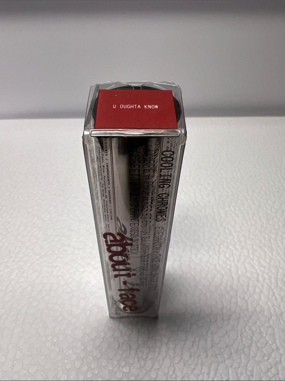 About-Face cooling chrome in ‘U Oughta Know’